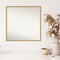 Amanti Art Non-Beveled Wood Wall Mirror, Svelte Clay Grey Frame
